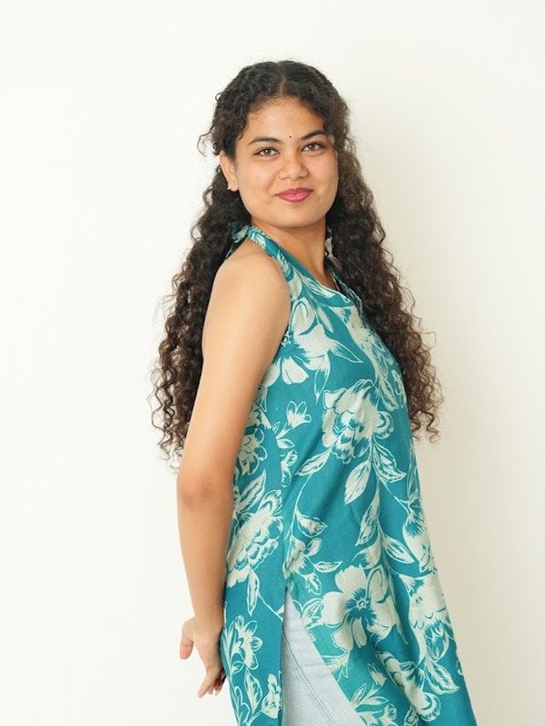 KoAk Blue Halter Kurti